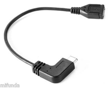 CABLE USB TIPO C 3.1 MACHO/MALE 90º A/TO USB OTG HOST 3.0 HEMBRA/FEMALE ADAPTER 1