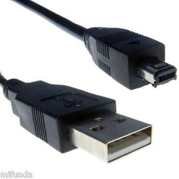 CABLE USB MINI B 4 PIN MACHO A USB 2.0 MACHO DE 1m PARA MP3 / MP4 / CÁMARAS ETC