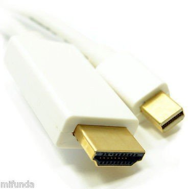 CABLE MINI DISPLAYPORT MACHO/MALE A/TO HDMI MACHO/MALE PARA MACBOOK/PRO/AIR 1