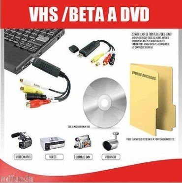 EASYCAP CONVERSOR VHS/HI8 CAPTURADORA DE VIDEO Y AUDIO CON SOFTWARE DE EDICION 1
