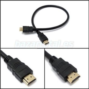 CABLE HDMI DE 30cm 1.4V 10.2 Gbps+ MACHO/MALE A/TO HDMI MACHO/MALE 3D, ETHERNET