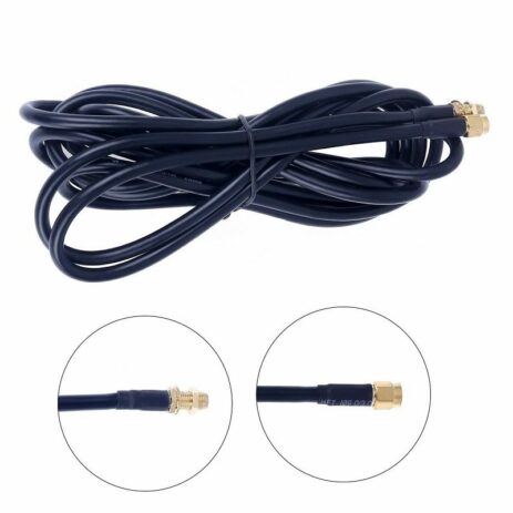 ✅CABLE PARA ANTENA WIFI DE 10M. RP-SMA MACHO A HEMBRA