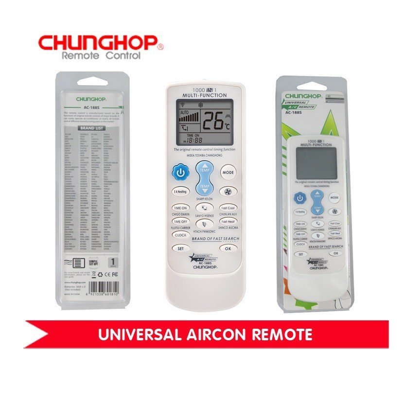 Mando universal para aire acondicionado CHUNGHOP REMOTE CONTROL nuevo