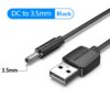 ✅CABLE DE ALIMENTACION USB DE 1 METRO CON CONECTOR DE PUNTA REDONDA DE 3.5MM